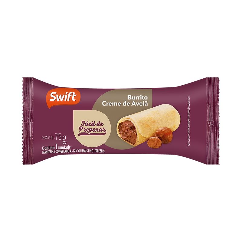 Burrito Congelado Swift 75g Creme Avelã (7899567237607)
