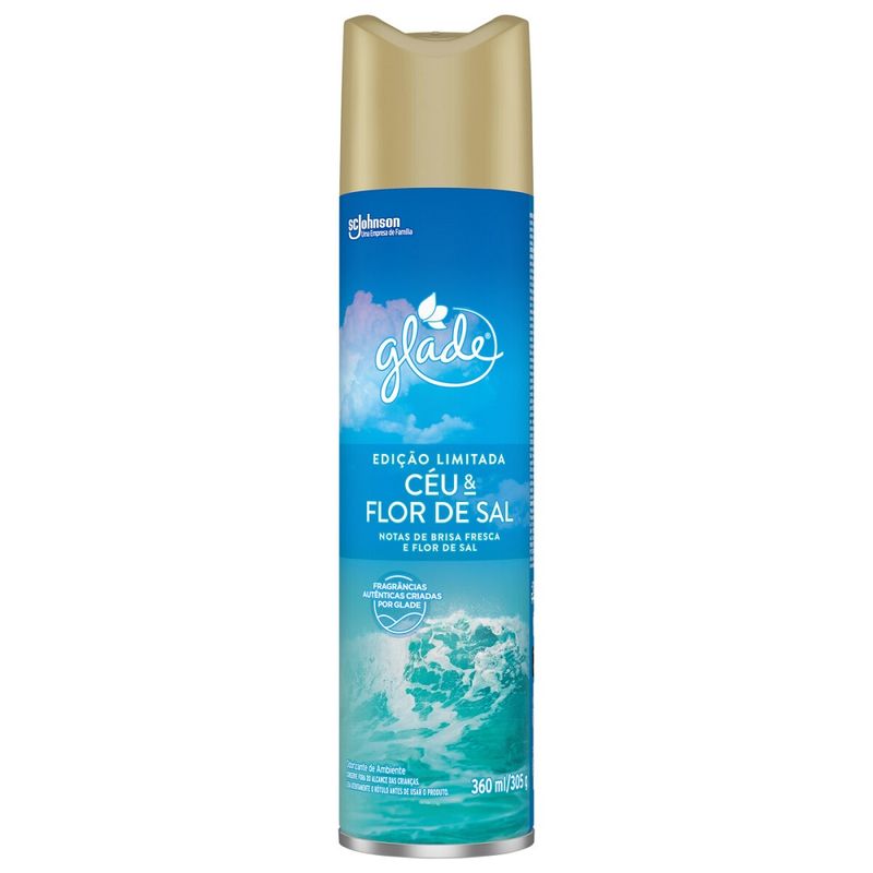 Odorizador Aerossol Glade Céu E Flor Sal 360ml (7894650939703)