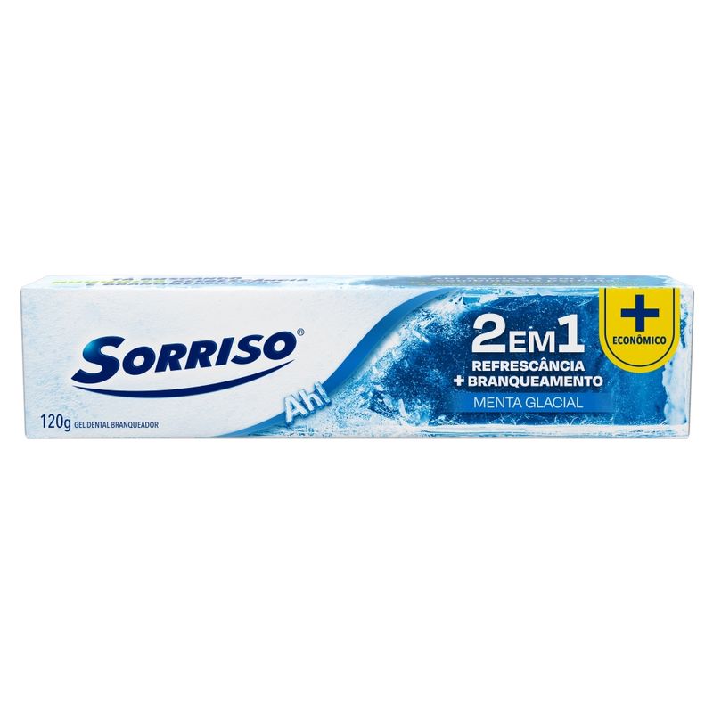 Creme Dental Sorriso 2x1 Menta Glacial 120g (7509546680712)