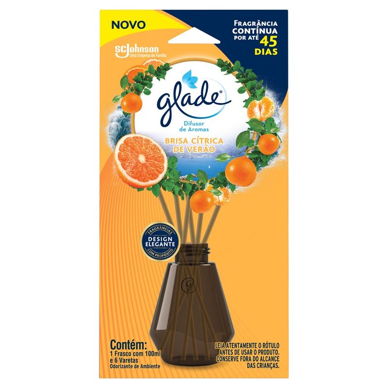 Difusor Aroma Glade Brisa Cítrica Verão 100ml (7894650007600)