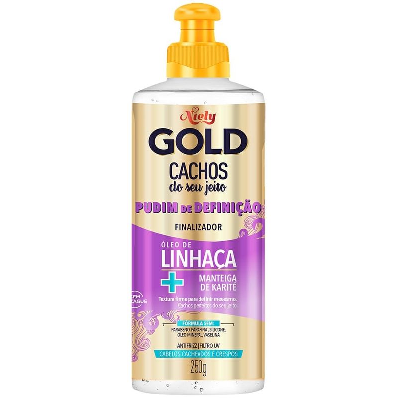 Creme Cabelo Niely Gold 250g Finalizador Pudim Definicao (7899706181549)