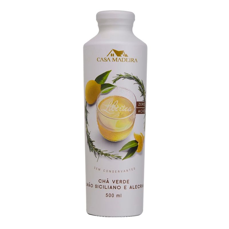 Chá Libertea Casa Madeira Verde com Limão Siciliano e Alecrim 500ml (7898070111824)