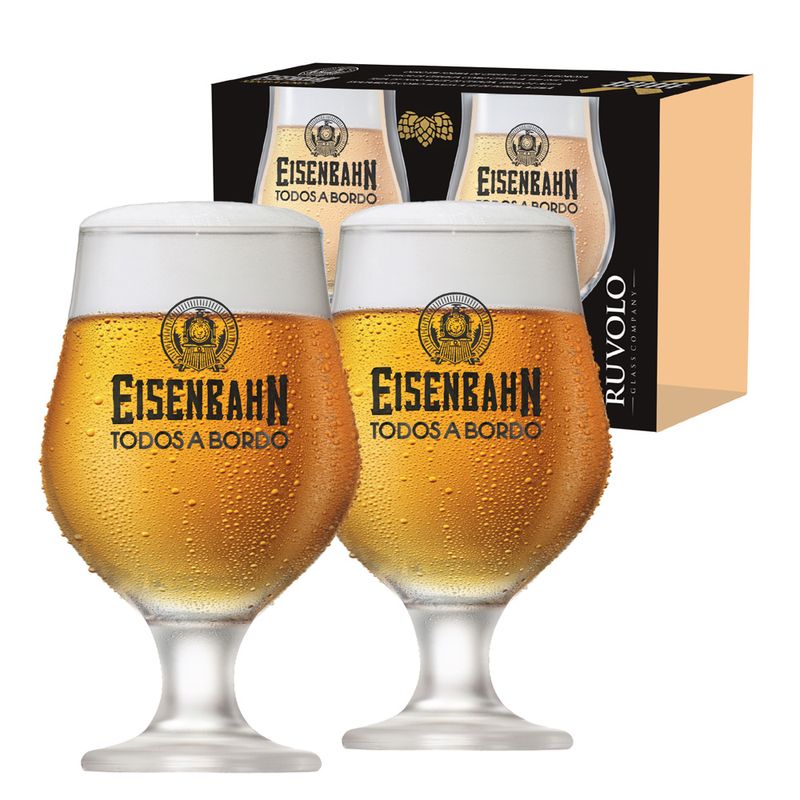 Jogo Taça Cerveja Ruvolo Eisenbahn 2 Peças (7908011003023)