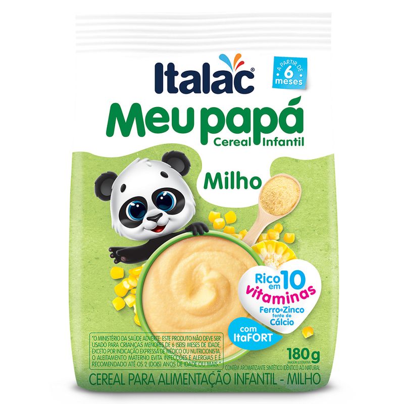 Cereal Italac Meu Papá Milho 180g (7898080642813)