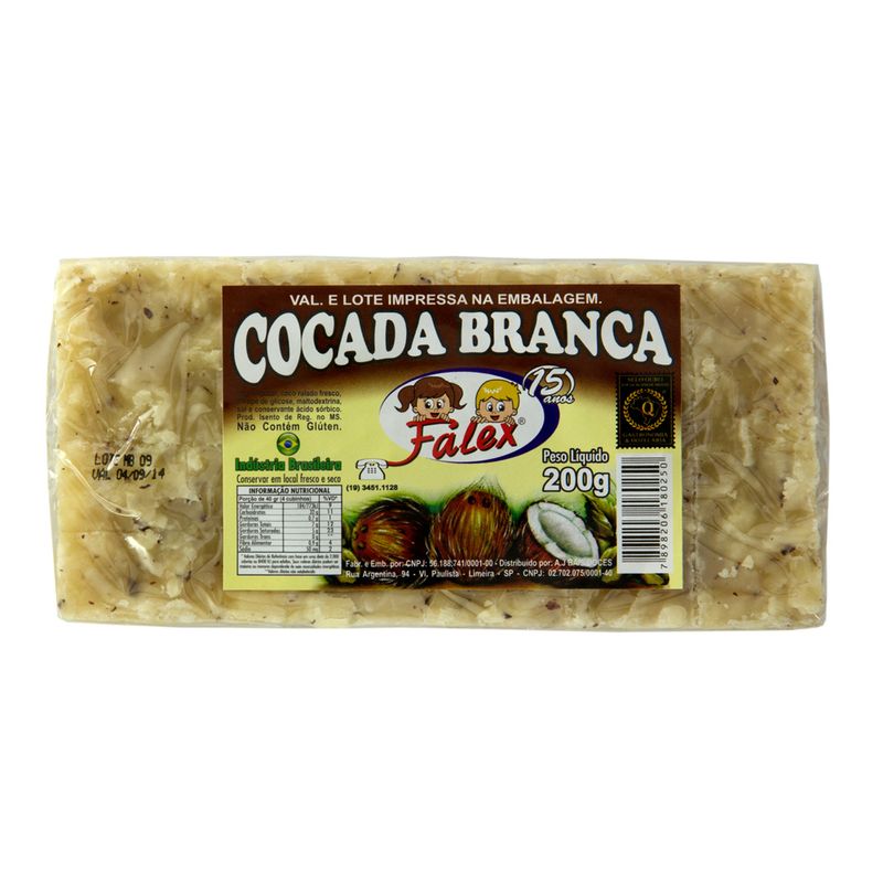 Cocada Falex Branca 200g (7898206180250)
