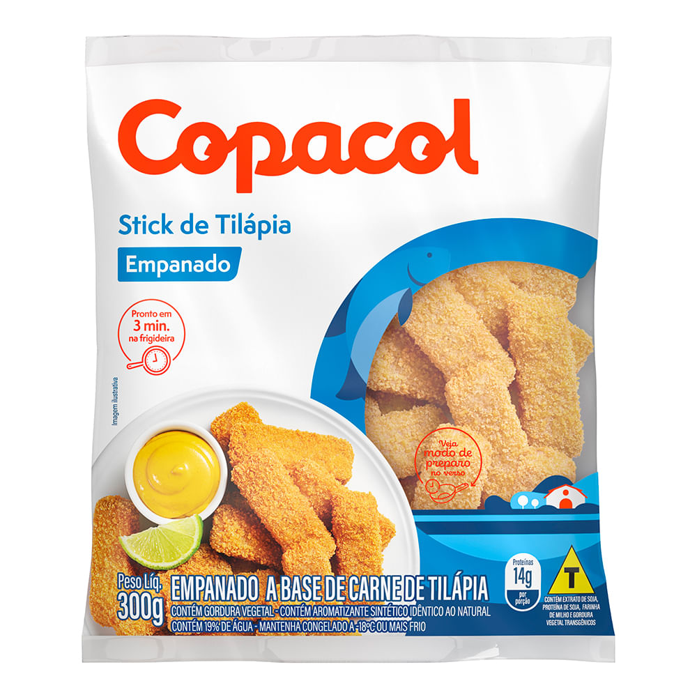 Peixe Tilápia Copacol Tirinhas Empanadas 300g Supermercado Savegnago