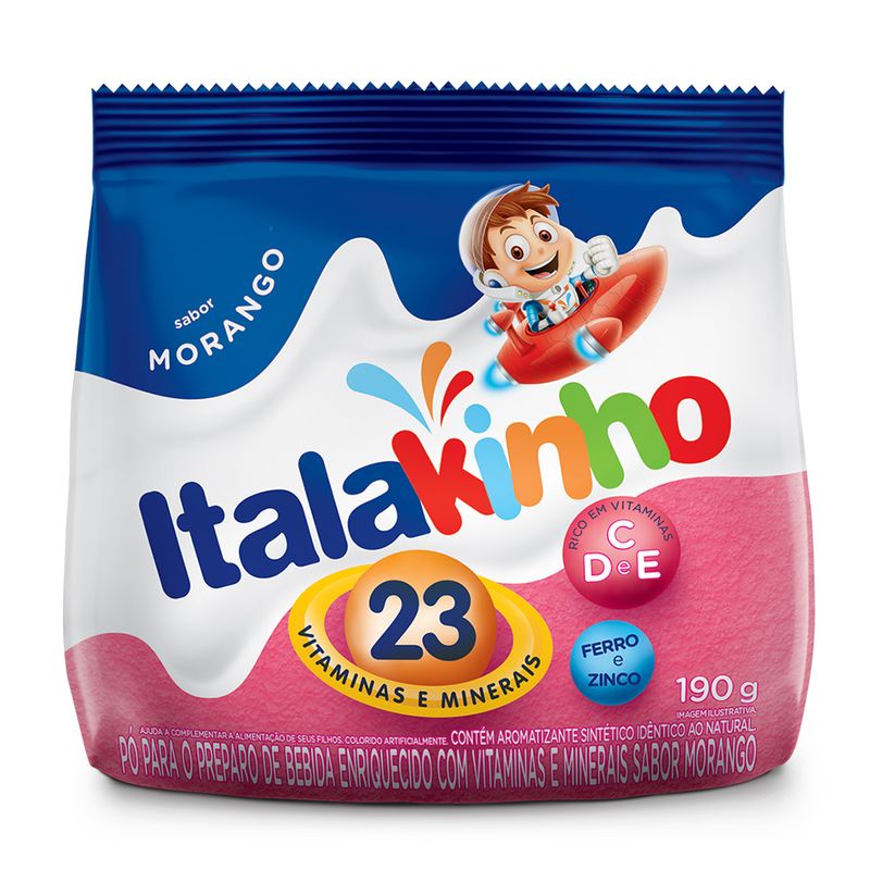 Preparo Po Italakinho Morango 190g (7898080642783)