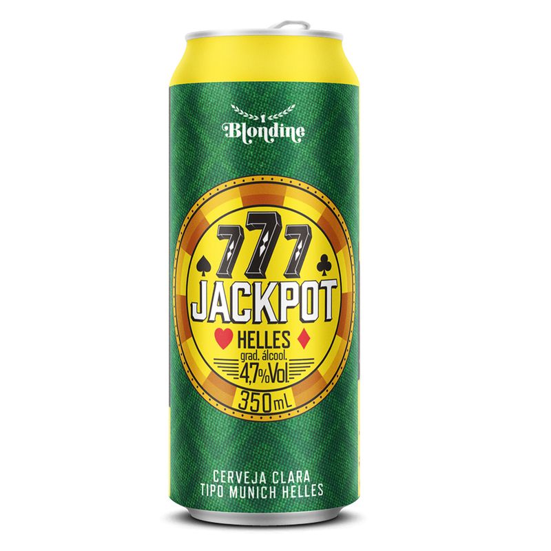 Cerveja Blondine Jackpot Helles Lata 350ml (7898628361268)