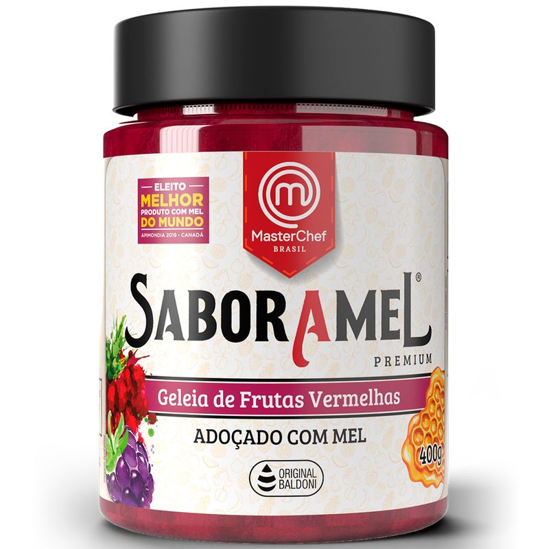 Geléia Saboramel 400g Frutas Vermelhas (7898258952010)