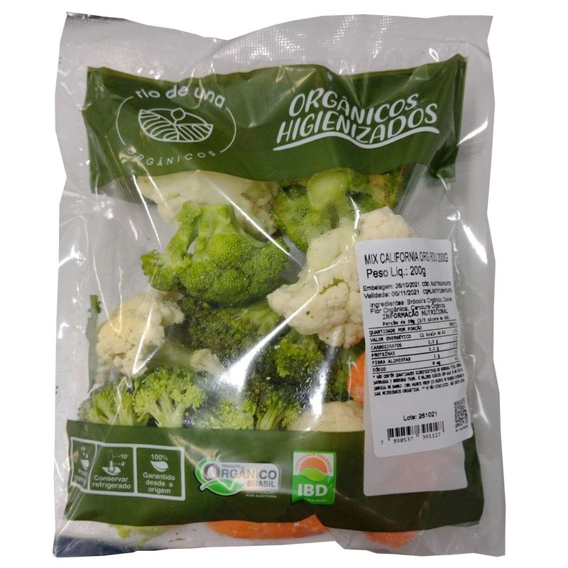 Mix Califórnia Orgânico Rdu 200g (7898537391127)