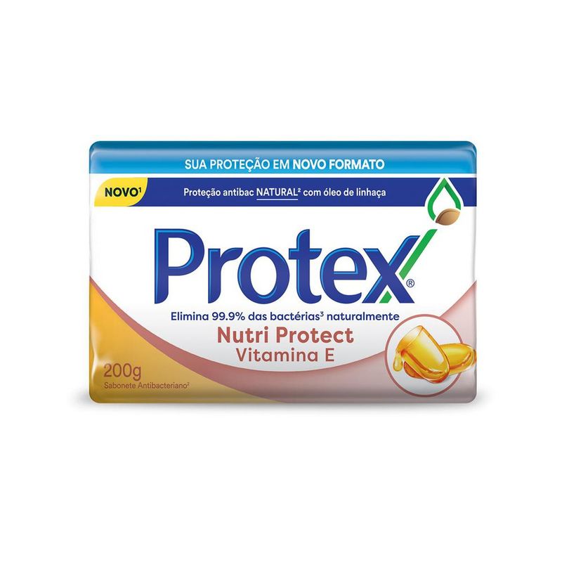 Sabonete Antibacteriano em Barra Protex Vitamina E 200g (7509546654102)