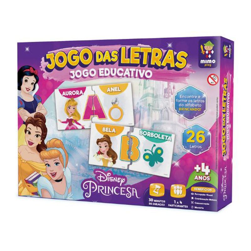 Brinquedo Jogo Das Letras Mimo Disney Princesa (7899347620230)