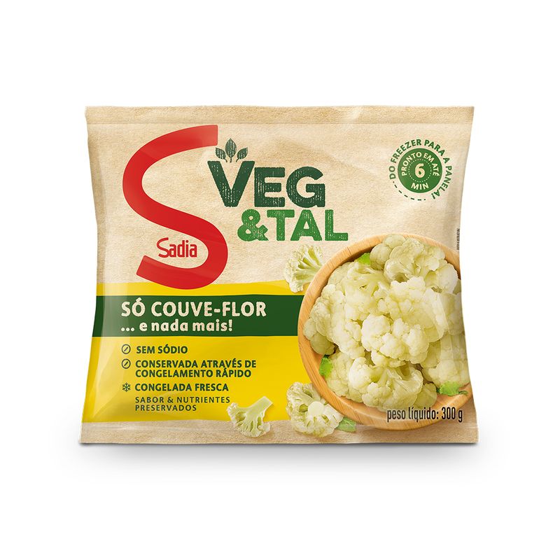 Couve Flor Congelada Veg & Tal Sadia 300g (7891515551377)