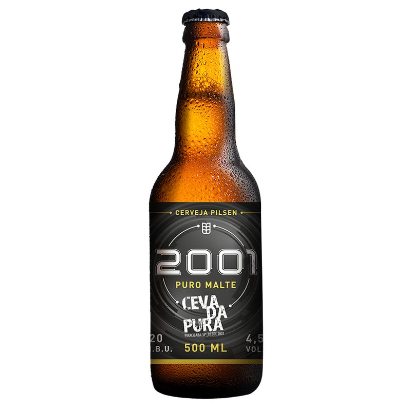 Cerveja Cevada Pura Pilsen 2001 500ml Puro (7898942301834)