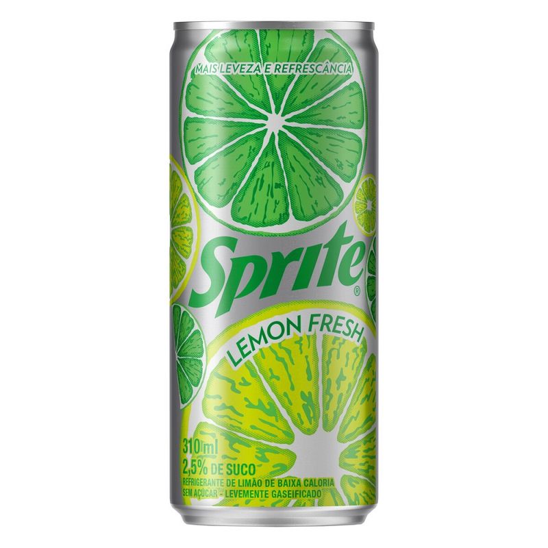 Sprite Lemon Fresh Lata Alumínio Sleek 310ml (7894900680614)