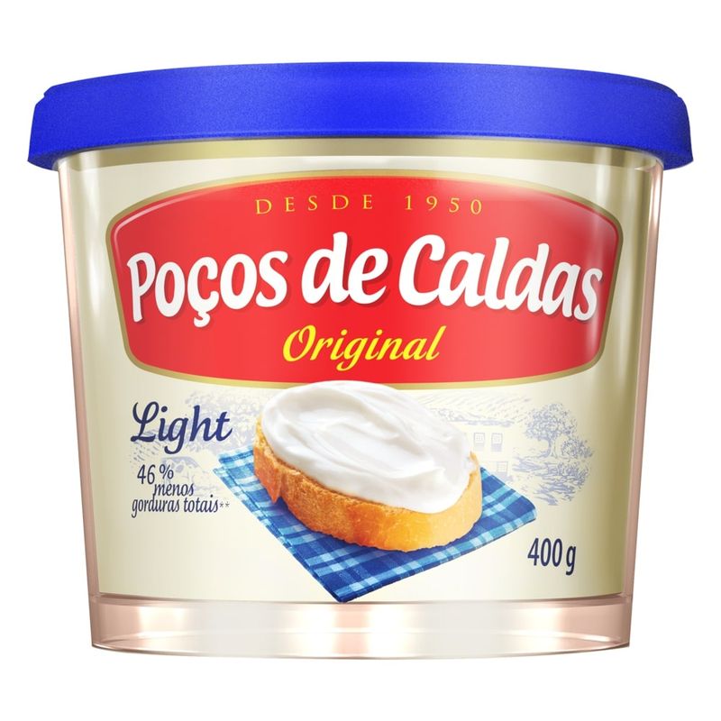 Requeijão light Poços de Caldas 400g (7891097103445)