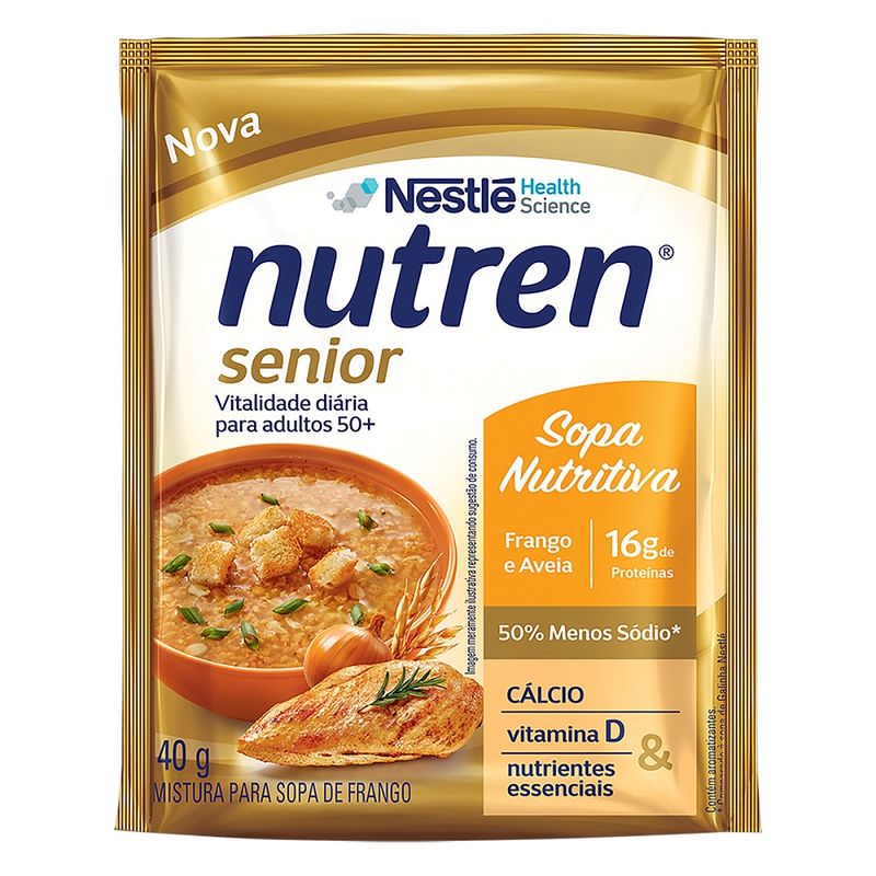 Sopa Instantênea Nutren Senior Frango E Aveia 40g (7891000318201)