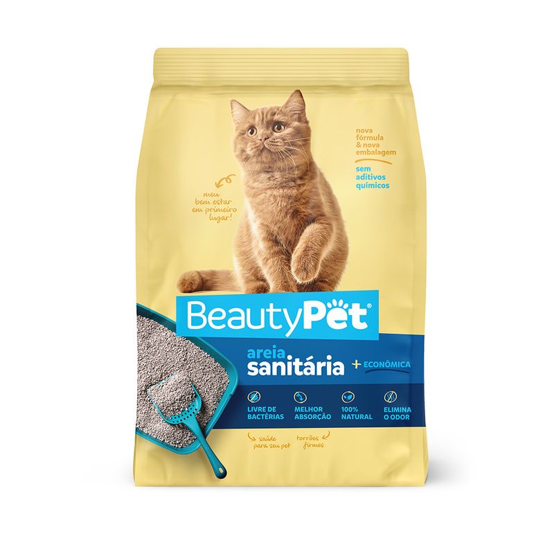Areia higiênica Beauty pet 4kg (7899306004231)