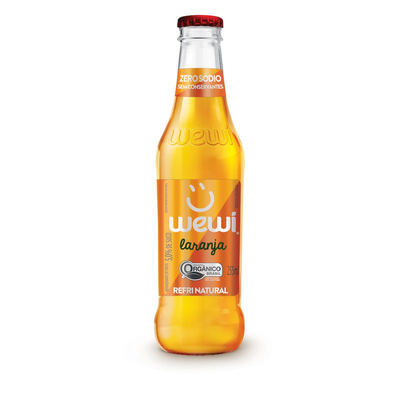 Bebida Gaseificada Wewi Laranja Orgânico 255ml (7898950338419)