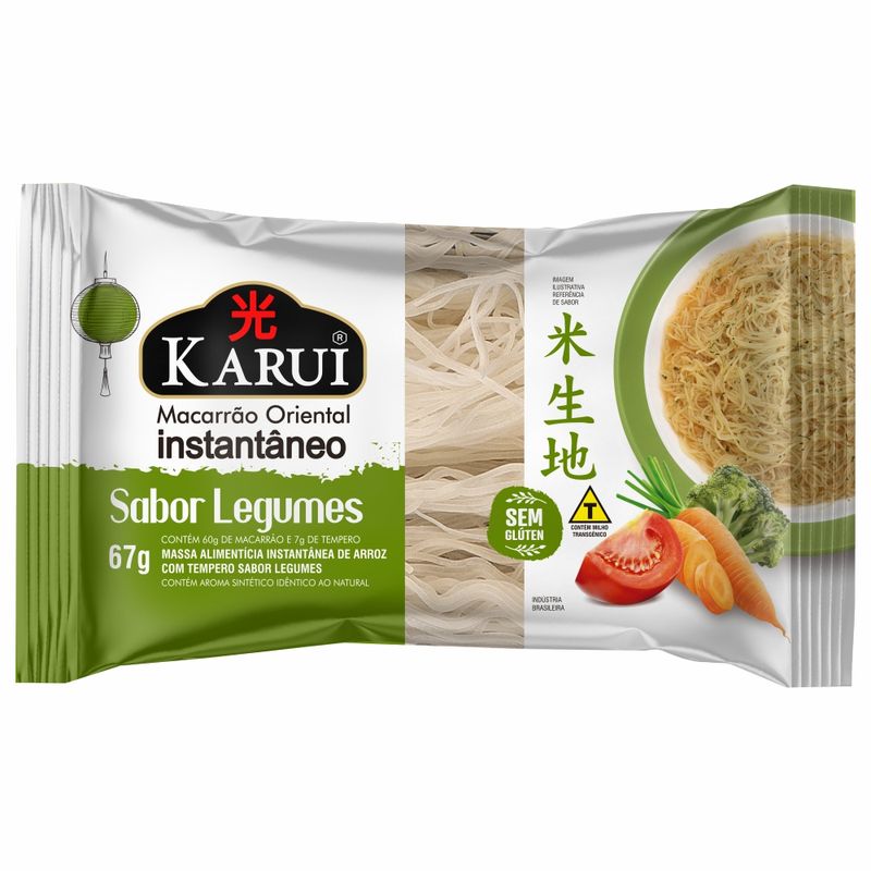 Macarrão Oriental Instantâneo Karui Legumes 67g (7898270961809)