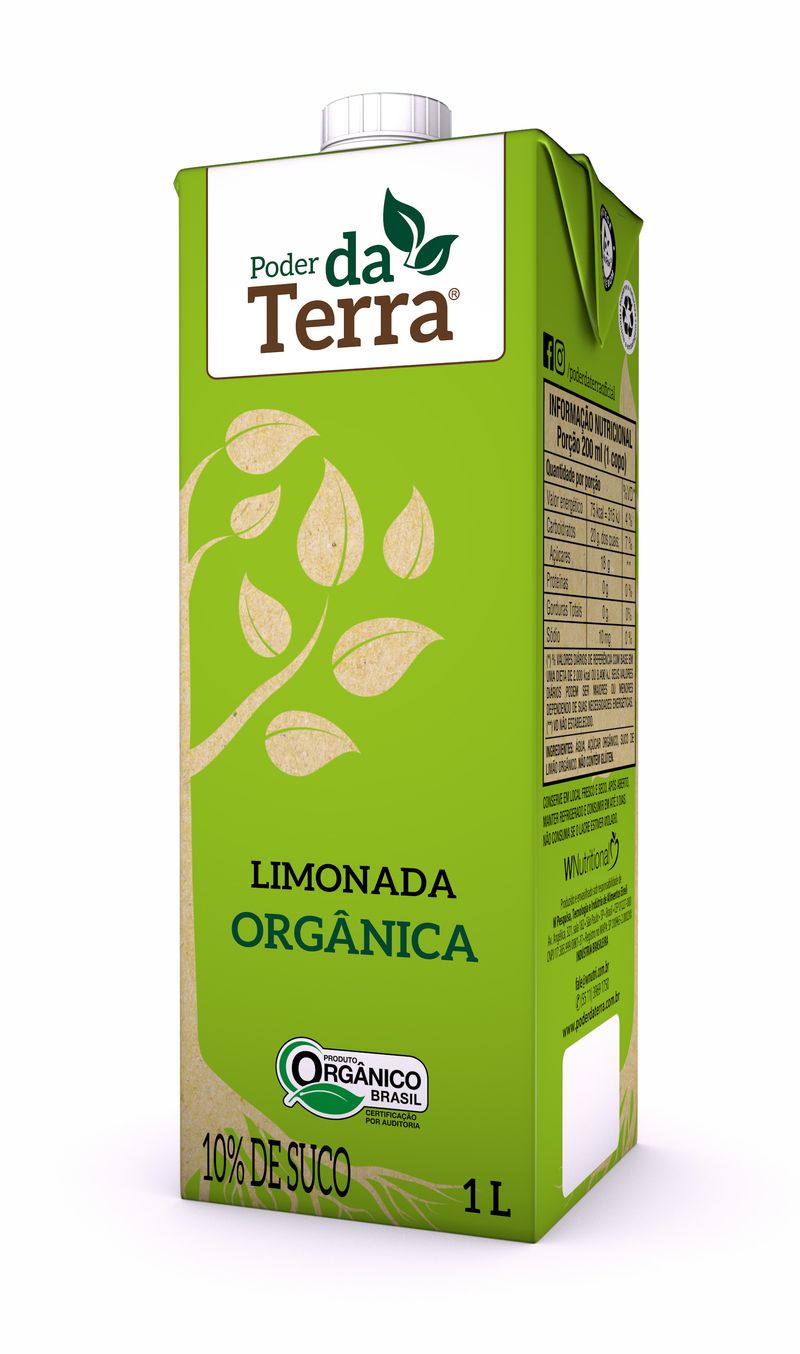 Bebida Com Suco Poder Terra 1l Orgânica Limonada (7898954360799)