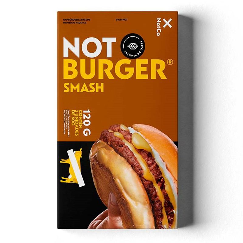 Hambúrguer Vegetal Not Burger Smash 120g (7898686950541)