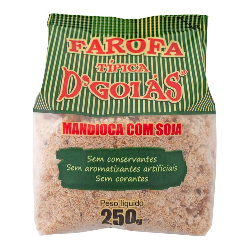 Farofa Pronta Típica Mandioca Soja D'Goiás 250g (7898912222329)