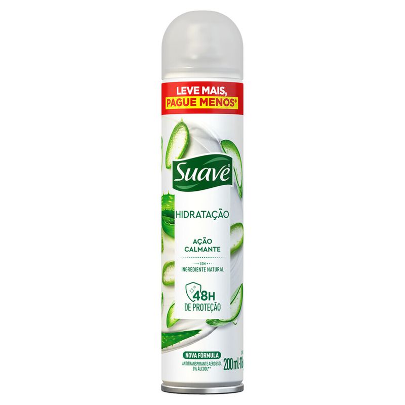 Desodorante Aerosol Suave Feminino Hidratação 200ml (7891150087392)