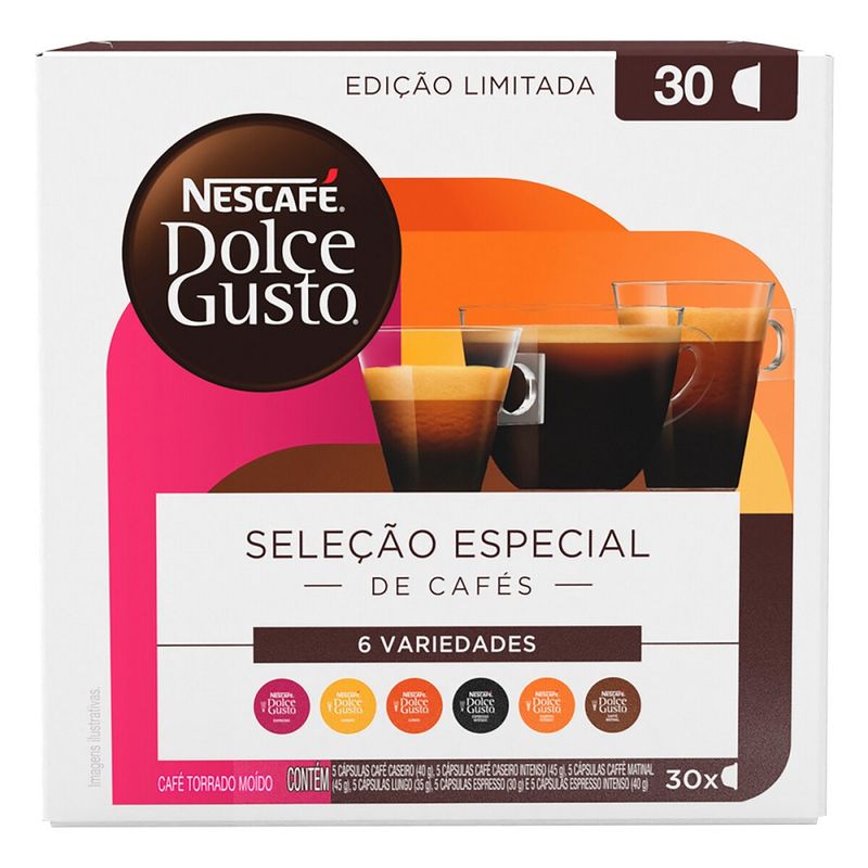 Cápsula de café Dolce Seleção Especial 6 variedades 30 un (7891000352823)