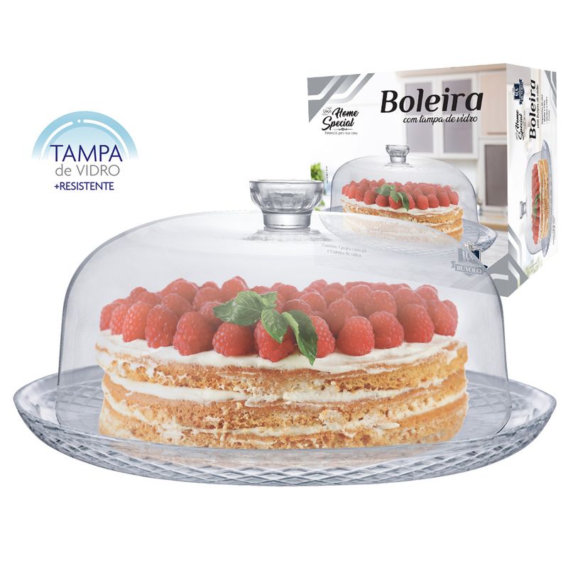 Boleira Vidro Ruvolo Com Tampa (7908011002651)