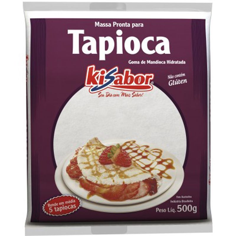 Goma Pronta Tapioca Kisabor 500g Hidratada (7898416521362)