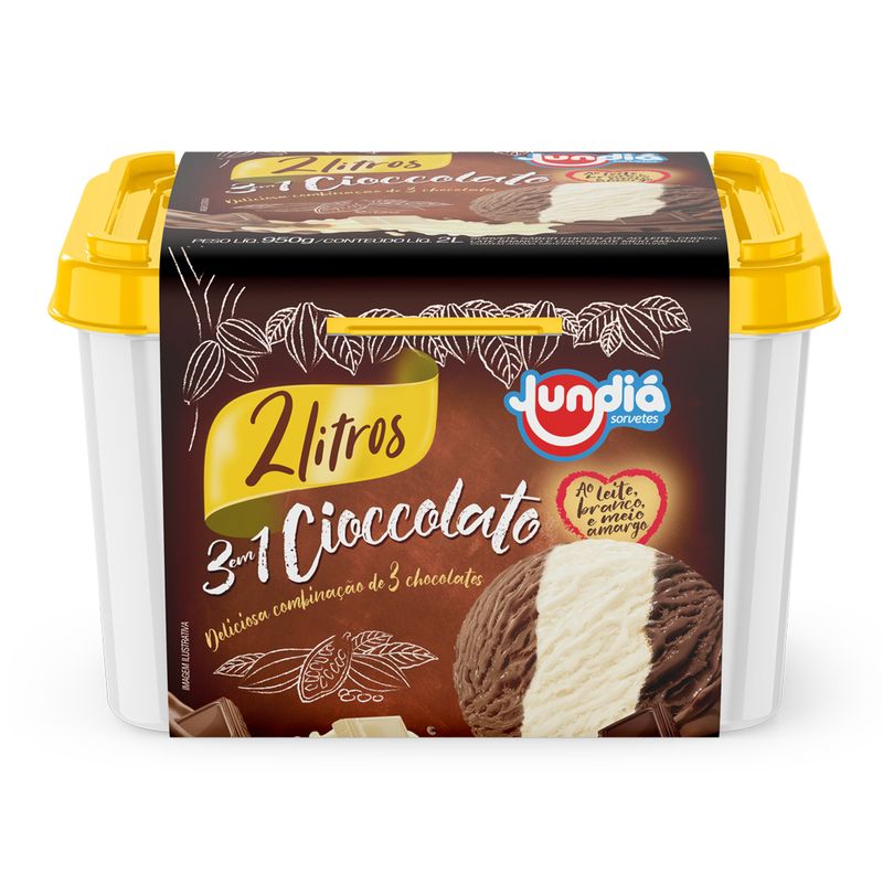 Sorvete Jundia 2L Três Chocolates (7898036492738)
