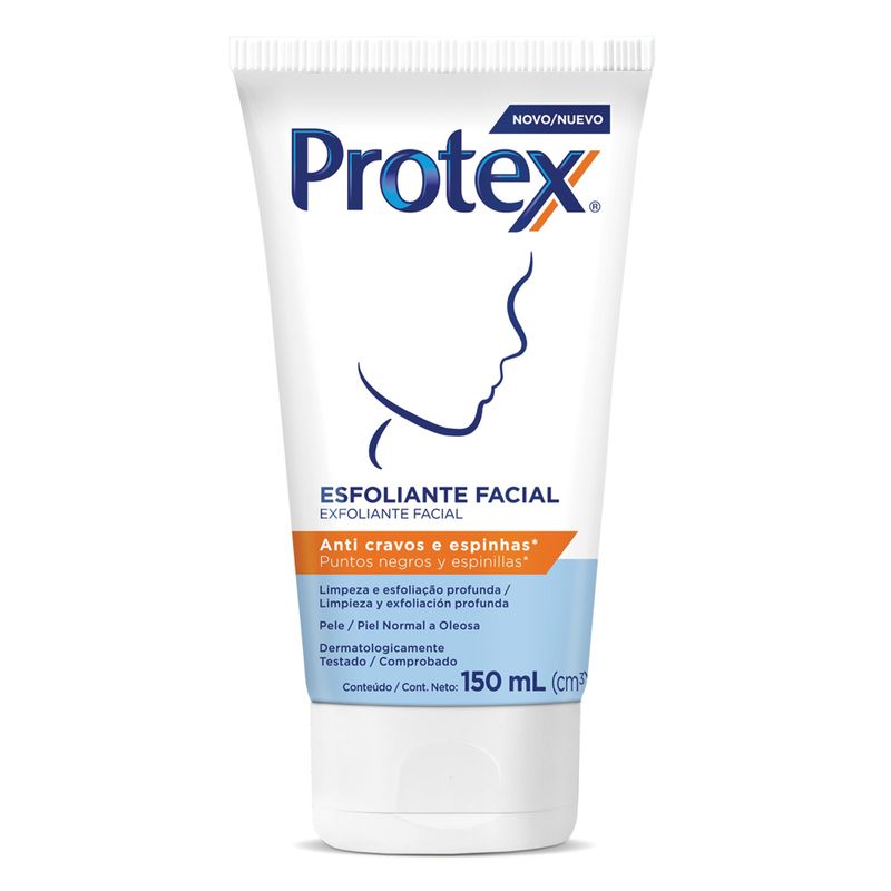 Sabonete Líquido Facial Protex Anti cravos e espinhas 150ml (7509546077635)