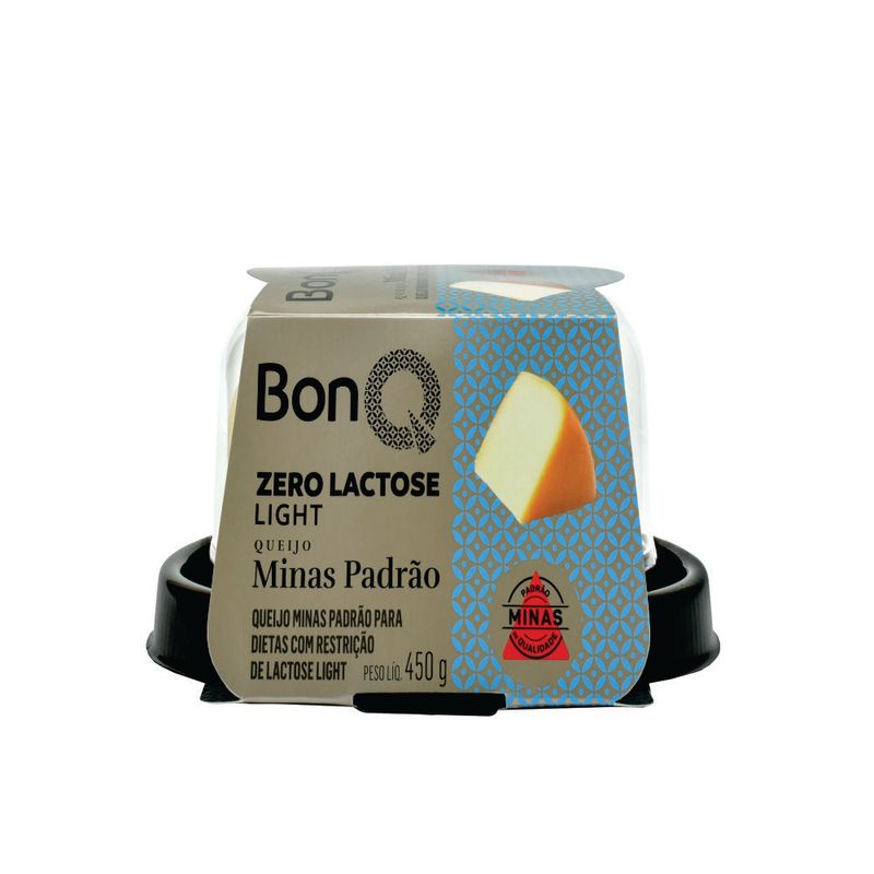 Queijo Minas Padrão Zero Lactose BonQ 450g (7898958540609)