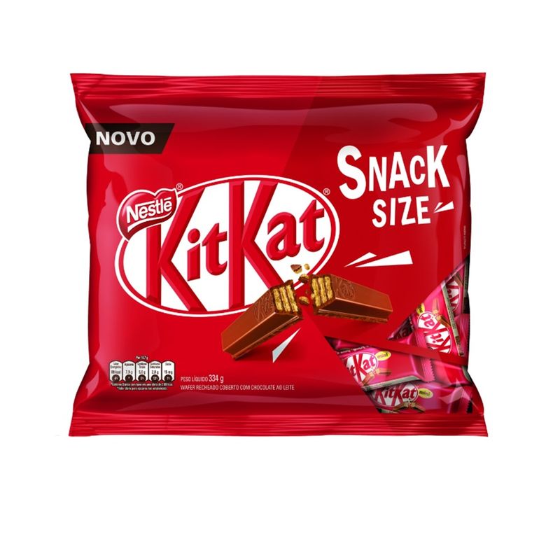 Wafer Cobertura Chocolate ao Leite Kitkat Pacote 334g (7891000367636)