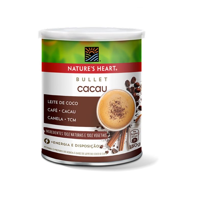 Nature's Heart Bullet Cacau 150g (7891000343678)