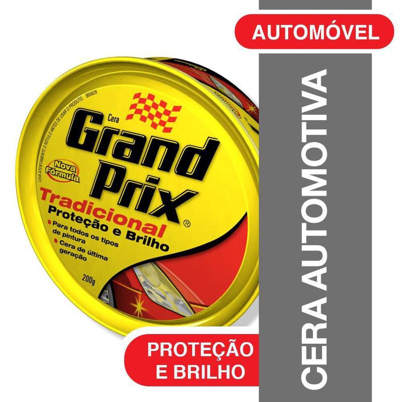 Cera Grand Prix Tradicional Proteção e Brilho 200g (7894650104439)