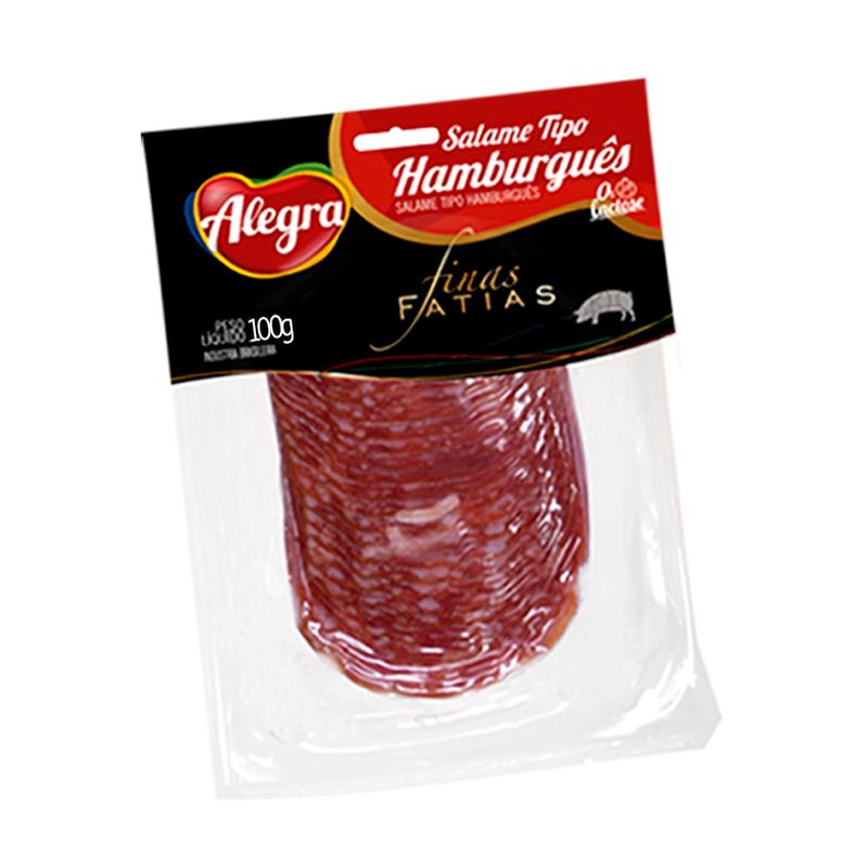 Salame hamburguês Alegra 100g (7898290435946)