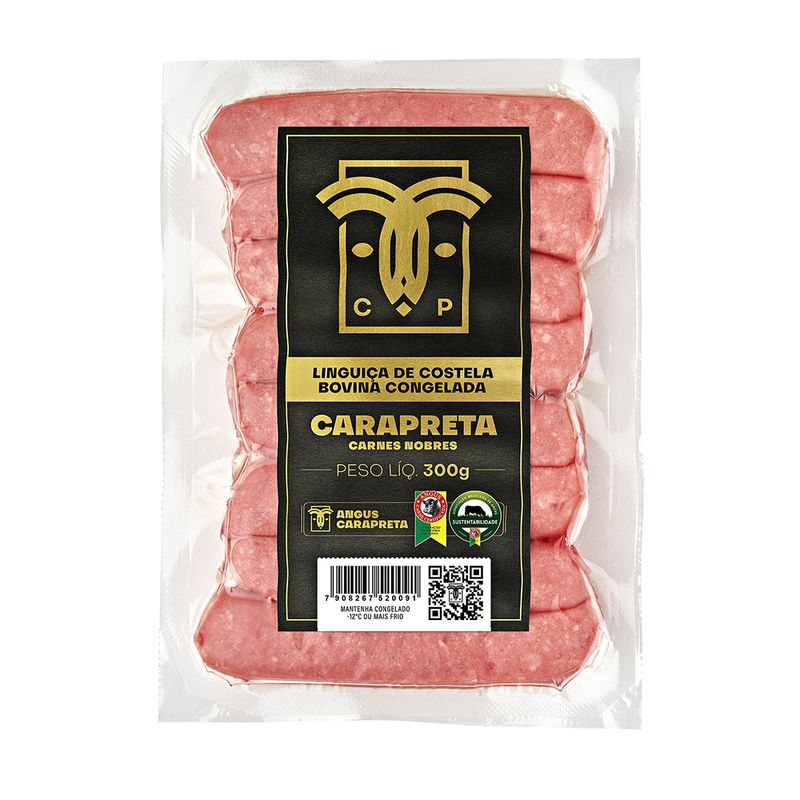 Linguiça Costela Angus Carapreta 300g (7908267520091)