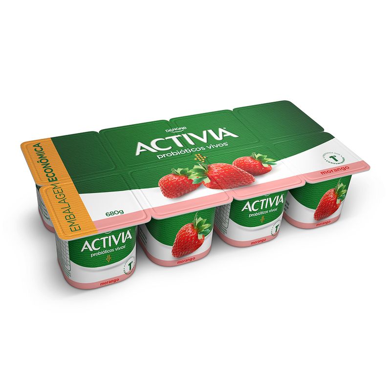 Leite Fermentado Polpa Activia Morango 680g (7891025123231)
