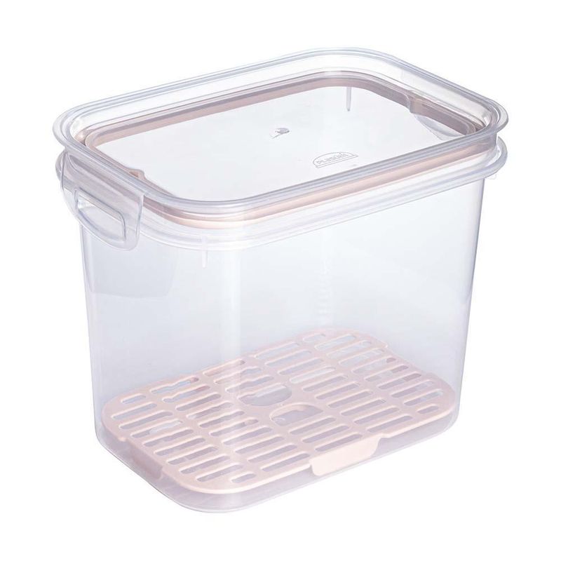 Pote Plástico Retangulo Plasútil Escorredor 1,8L (7899808870310)