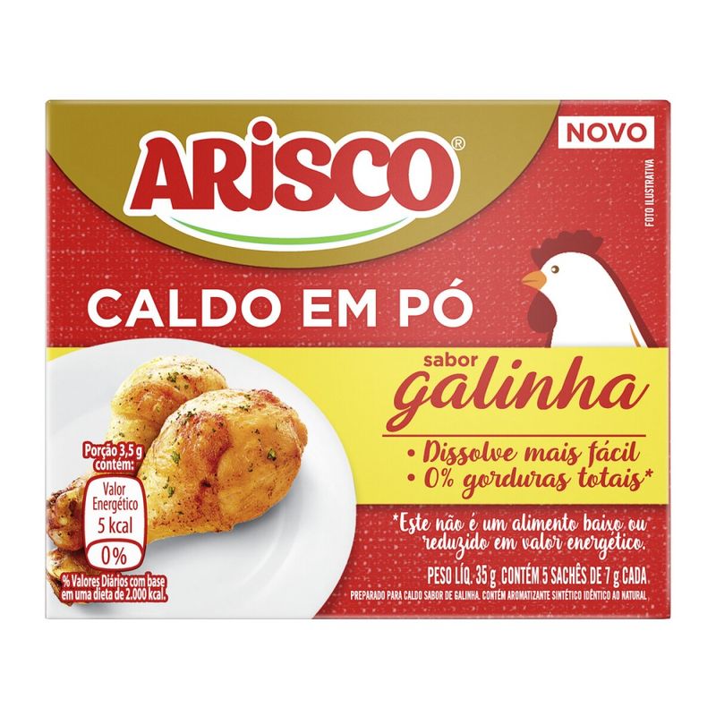 Caldo Em Pó Arisco Galinha 35g (7891150078758)