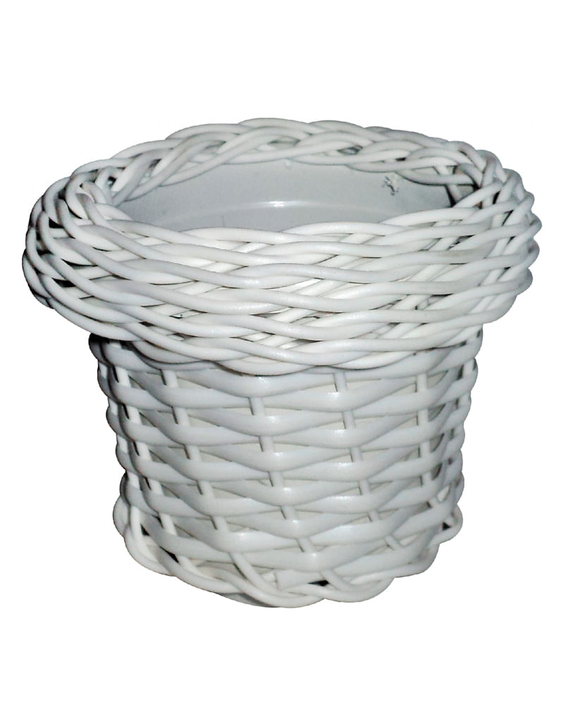 Vaso Mato Verde Nobre Redondo Pequeno Branco (7897480318670)