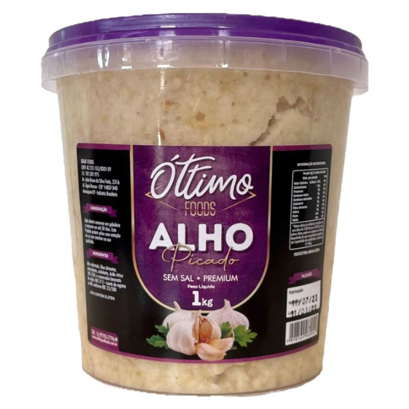 Tempero Alho Ottimo Picado 1kg (7898564980042)