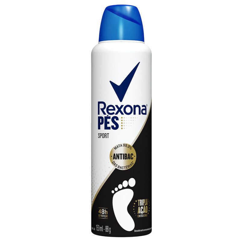 Desodorante aerosol Pés Sport Rexona 88g (7791293040417)