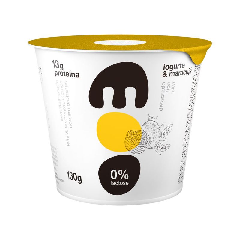 Iogurte Skyr Moo 130g Sem Lactose Maracujá (7898964946013)