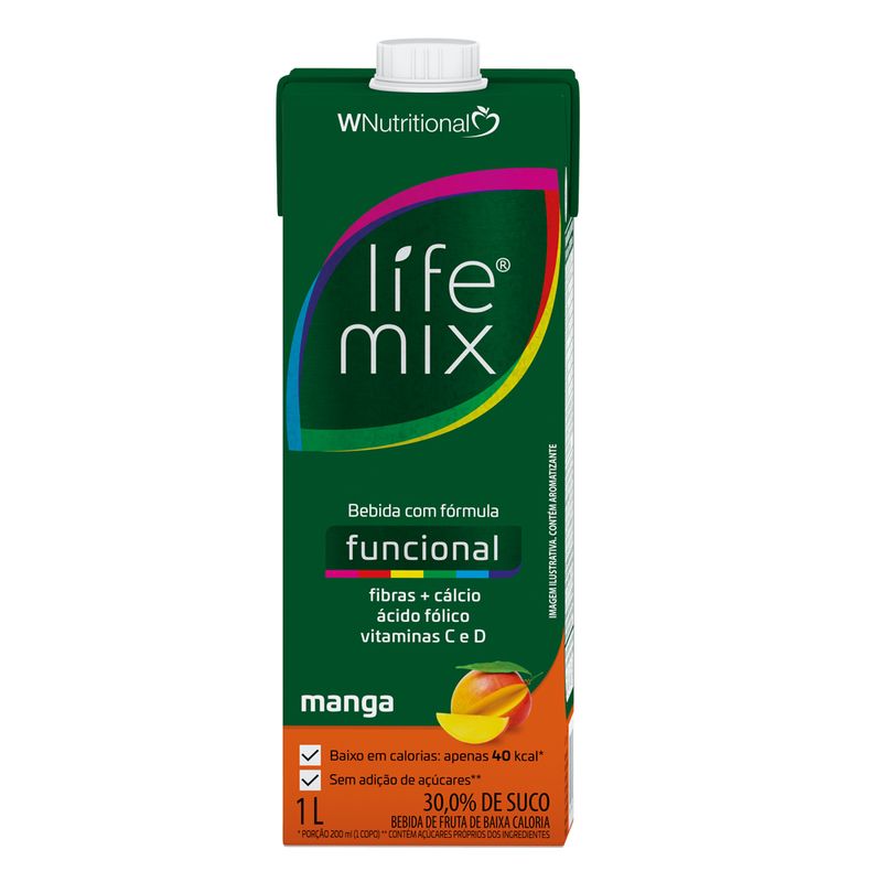 Bebida Com Suco Life Mix Manga 1L (7898954360027)