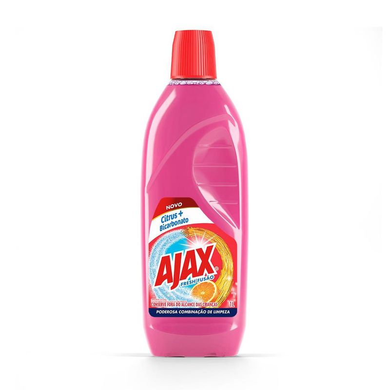 Limpador Diluível Ajax Fresh Fusão Bicarbonato e Citrus 1L (7509546660127)