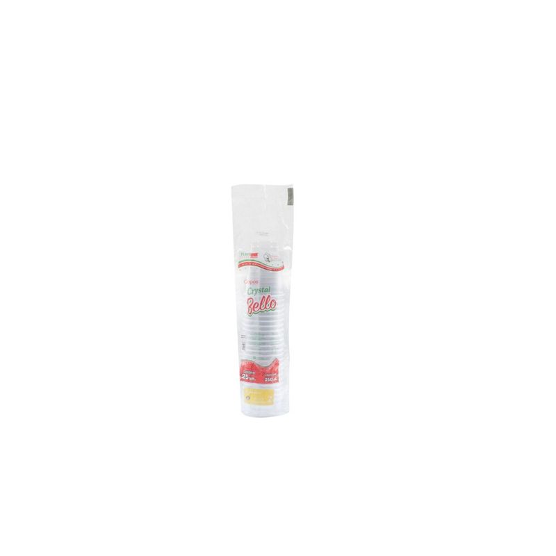 Copo Descartável Plastilania 250Ml Crystal Bello (7898234378056)