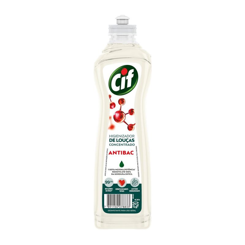 Higienizador de louças Cif Concentrado 420g (7891150078833)